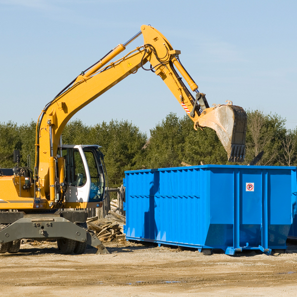 are there any restrictions on where a residential dumpster can be placed in Culver Indiana